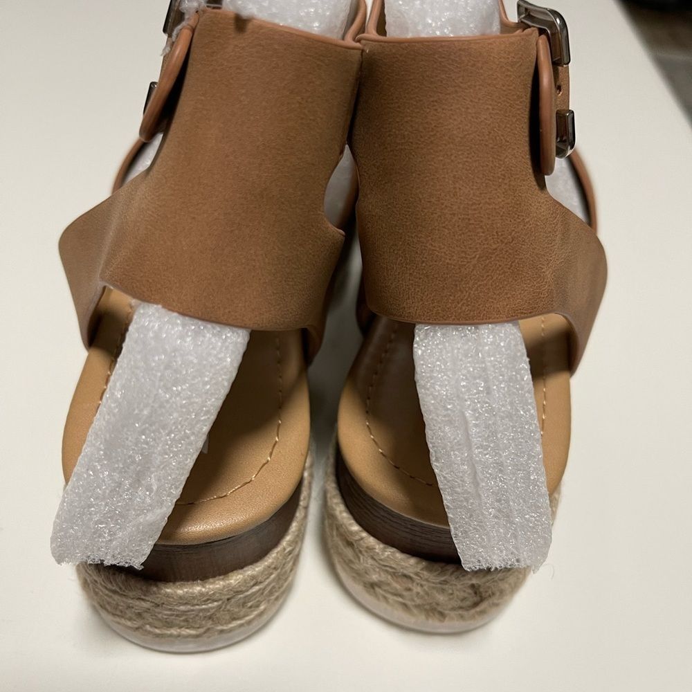 Espadrille Strap Open Toe Sandals NIB - Picture 6 of 9